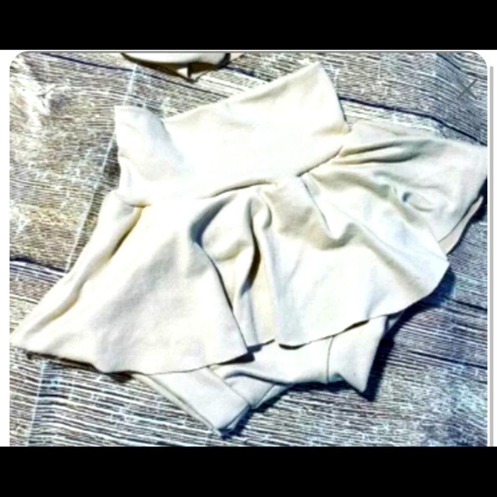 Beige nude Baby Skort Handmade with love 0-24 months